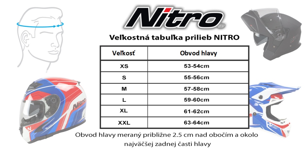 NITRO Integrální moto přilba N2300 Pioneer XL